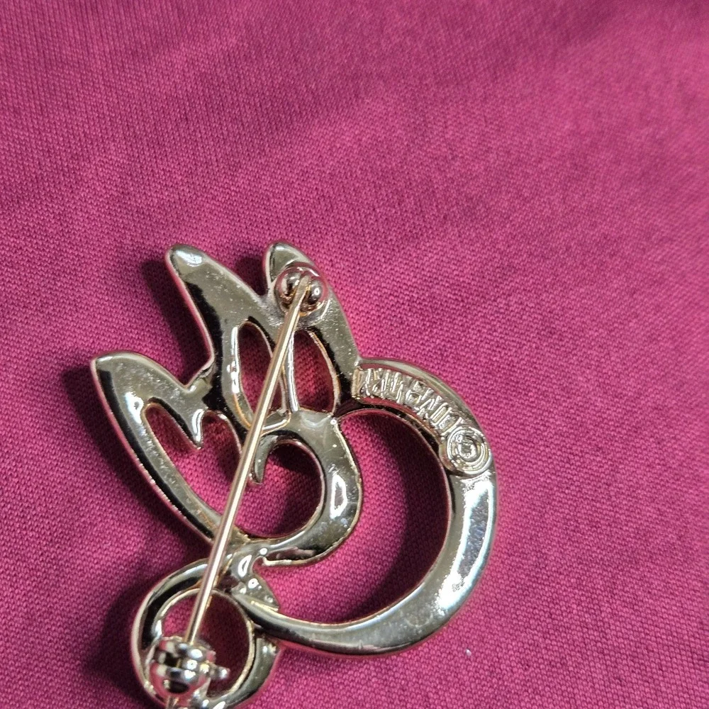 Vintage Sarah Coventry Bird Brooch Pin Gold Tone Signed
